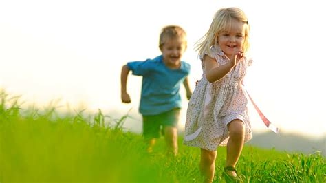 HD wallpaper: Kids, Happy, Boy, Girl, Grass, Running, Photography | Wallpaper Flare