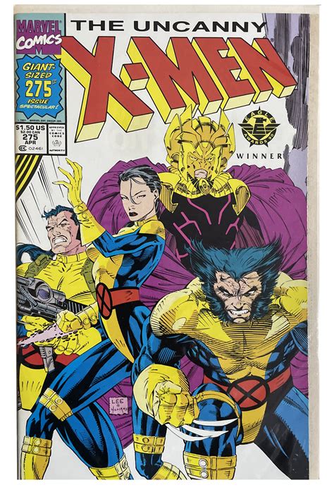 Uncanny X-men #275 – Tri-fold cover (Jim Lee Art work) – www ...