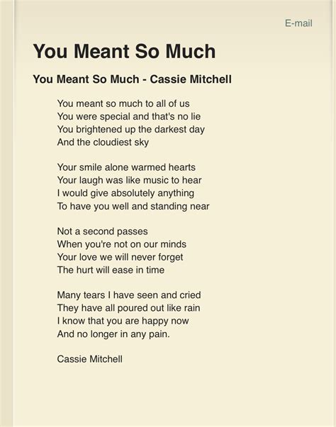 Funeral memorial Poems