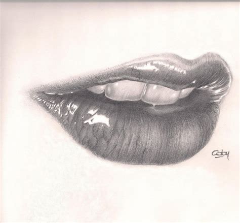 Lips Pencil Drawing at GetDrawings | Free download