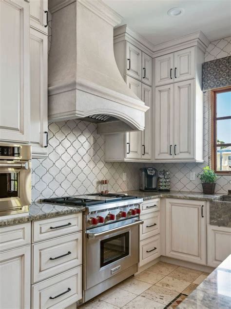 White Glazed Porcelain Arabesque Backsplash Tile | Backsplash.com | Kitchen backsplash trends ...