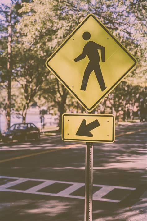 Pedestrian Crossing Sign Free Stock Photo - Public Domain Pictures