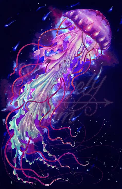 Space Jelly Jellyfish Wall Artwork Wall Poster Space - Etsy | Jellyfish art, Jellyfish painting ...