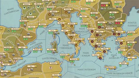 Total War: ROME: The Board Game map revealed