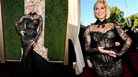 Hannah Waddingham Wows in Gothic-Style Dress at Golden Globes 2024