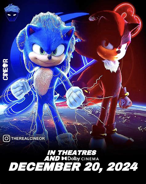 Sonic X Shadow sonic movie 3 fan-made poster 🔥 : r/SonicTheMovie