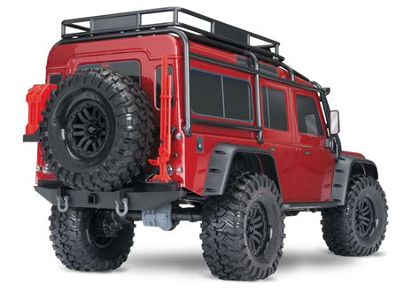 Traxxas TRX-4 1/10 Scale Trail Rock Crawler w/Land Rover Defender Body w/ TQi 2.4GHz Radio (Red)