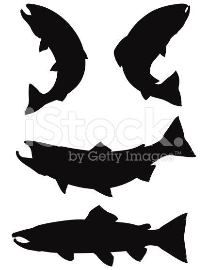 Salmon Silhouette Vector at Vectorified.com | Collection of Salmon ...