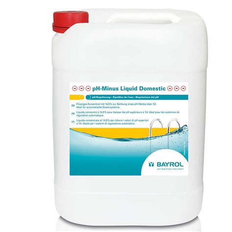 pH-Minus Liquid Domestic avec 14,9 % d'acide sulfurique |Plomberie Pro