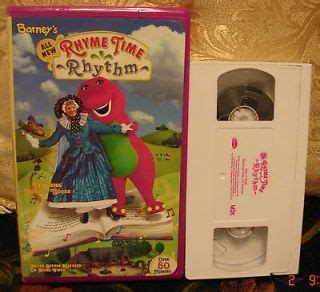 BARNEY RHYME TIME RHYTHM MOTHER GOOSE VHS VIDEO TAPE 045986020390