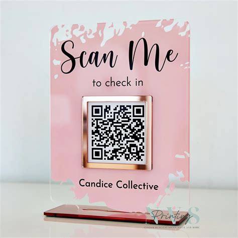 QR Code Sign Plaque Business Sign Salon Sign Hairdresser - Etsy Australia in 2023 | Design ...