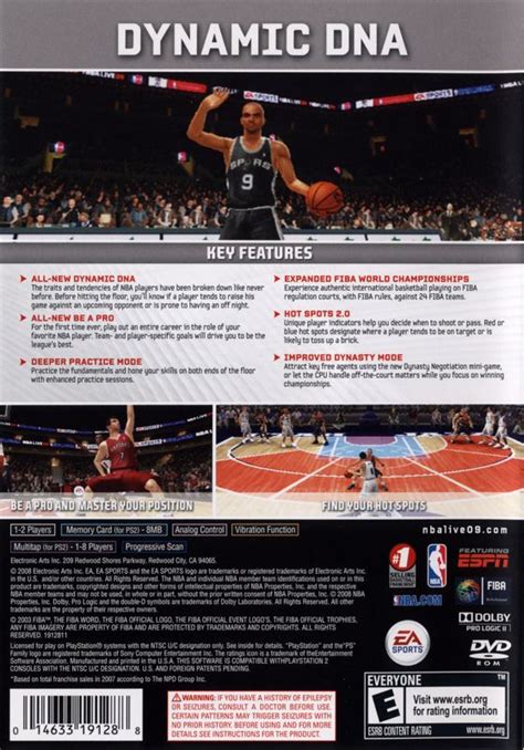 NBA Live 09 cover or packaging material - MobyGames