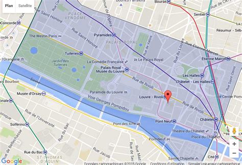 PLAN PARIS 1er ARRONDISSEMENT - Plan metro Paris | plan de Paris