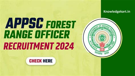 APPSC Forest Range Officer Recruitment 2024 Apply online