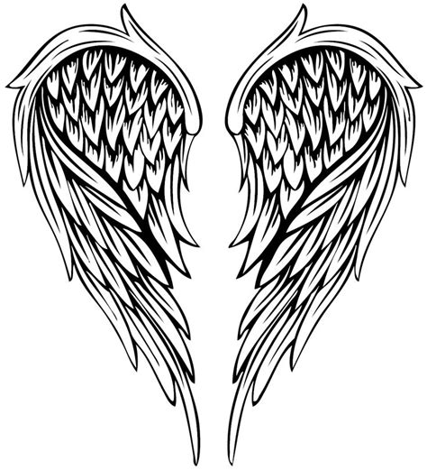 Drawing Illustration - Vector painted feather angel wings 1205*1325 transprent Png Free Download ...