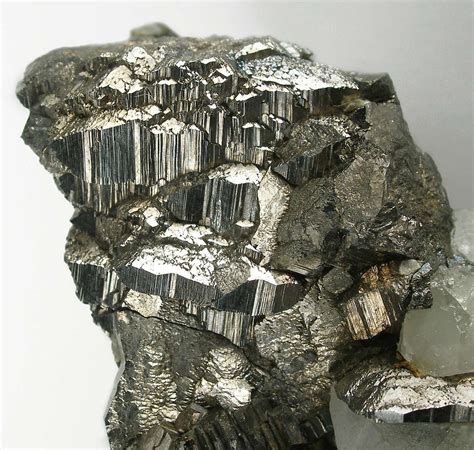 Silver Arsenopyrite on Milky Quartz & Limestone | iRocks Fine Minerals