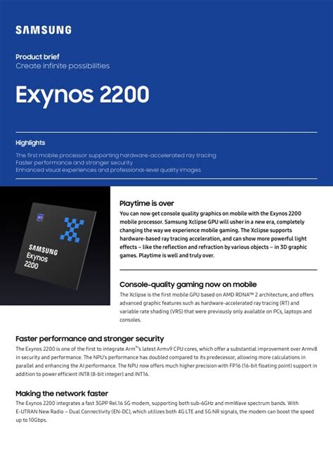 Exynos 2200 | Mobile Processor | Samsung Semiconductor Global