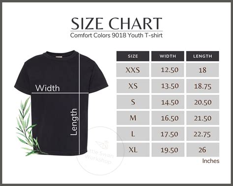 Comfort Colors T-Shirt Size Chart: Guide to Perfect Fit