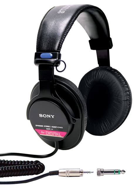 Amazon.com: Sony MDRV6 Studio Monitor Headphones with CCAW Voice Coil ...