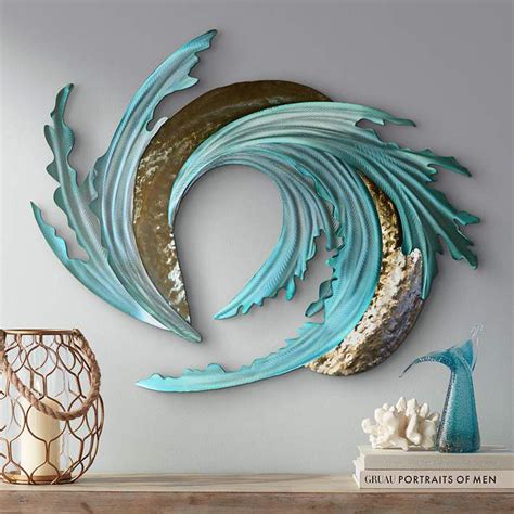 Nautical wall decor | Wall sculpture art, Abstract metal wall art ...