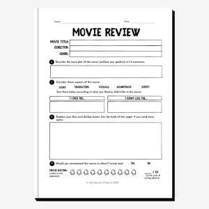 The Best Movie Review Templates | Free, PDF, Printable & More | In My ...