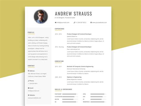 Resume Html Template / 25+ Resume Templates for Google Docs Free Download - So, if you wish to ...