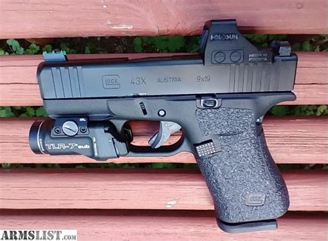 ARMSLIST - For Sale: Glock 43x MOS Holosun, Shield mags, 10-8 sights,