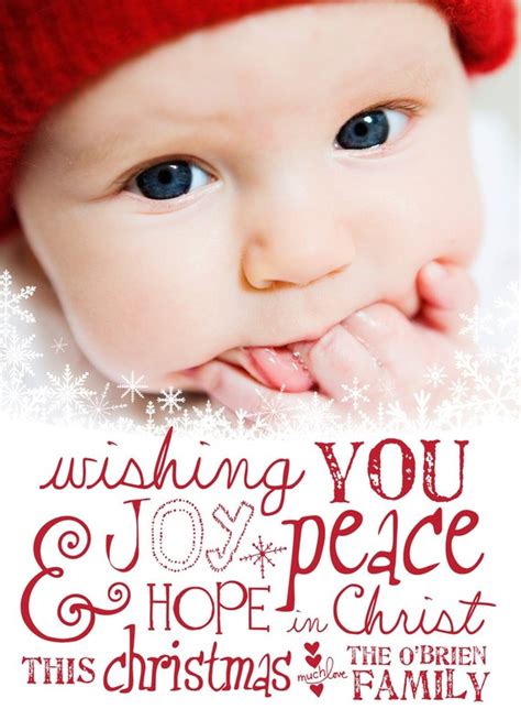 Hope in Christ - Custom Photo Christmas Holiday New Years Card by ...