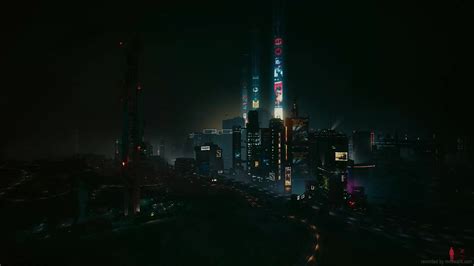 Night Landscape Of Night City Cyberpunk 2077 Live Wallpaper - MoeWalls