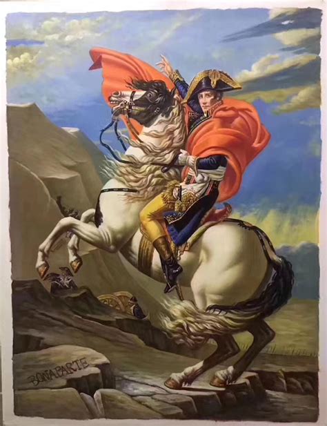 Napoleon Crossing the Alps 1801 by Jacques-Louis David | Etsy