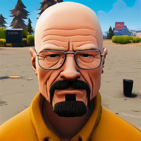 walter white in fortnite lobby 3 d avatar skin | Stable Diffusion