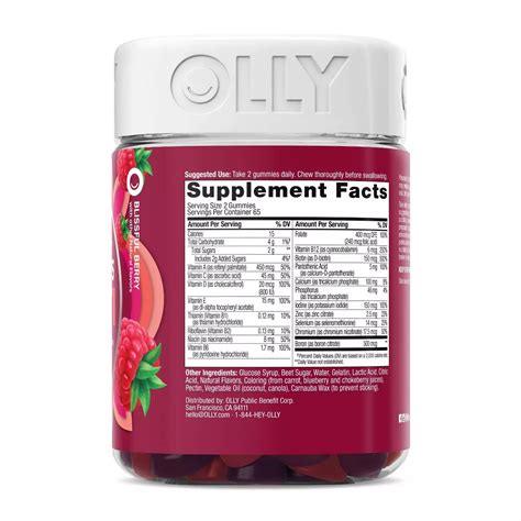 OLLY Women's Multivitamin Gummy, Health & Immune Support, 130 Gummies