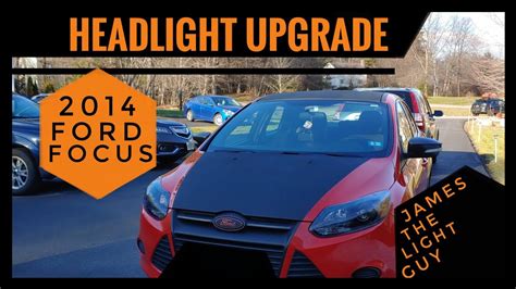 Ford Focus Headlight Upgrade - YouTube