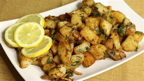 Aloo Chaat (Spicy Potato Snack) - Manjula's Kitchen - Indian Vegetarian Recipes