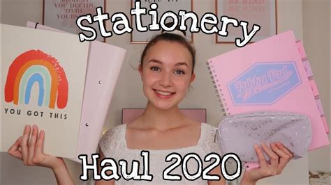 School STATIONERY haul 2020 ~ Sixth form supplies | YEAR 12 - YouTube