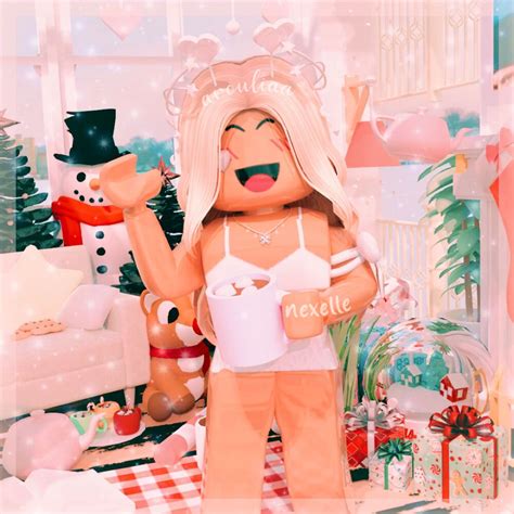 Made by arouliaa on tik tok in 2021 | Chibi girl drawings, Roblox pictures, Christmas aesthetic