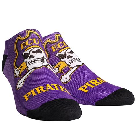 ECU Pirates Women's Mascot Low Ankle Socks