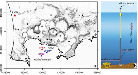 Panel a: map of the Campi Flegrei area showing the locations of the... | Download Scientific Diagram