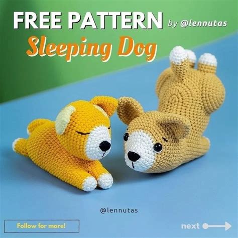 Free pattern sleeping dog