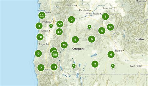 Map Oregon Campgrounds - Map Of Counties Around London