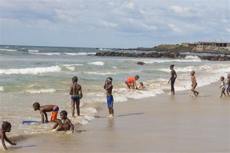 Dakar Residents Enjoying Themselves at the Beach Editorial Photo - Image of blue, afternoon ...