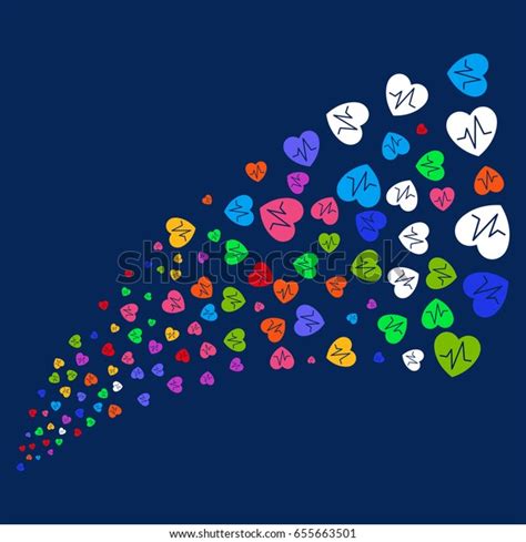 Source Stream Cardiology Symbols Vector Illustration Stock Vector (Royalty Free) 655663501 ...