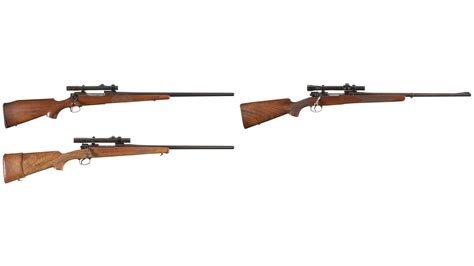 Three Bolt Action Sporting Rifles with Scopes | Rock Island Auction