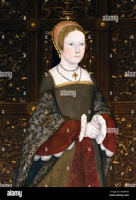 Mary I (1516-1558). Portrait of the future Tudor Queen Mary I of ...