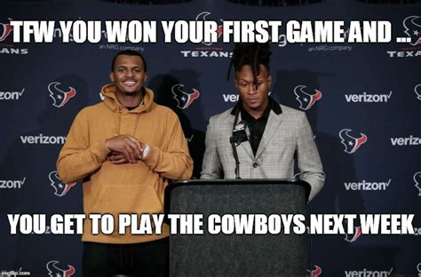 Memes celebrate Texans' first win of the season