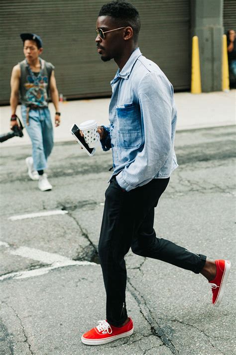 Vans Authentic, Ray Ban, Jack Denim Shirt by Jen | Mens street style ...