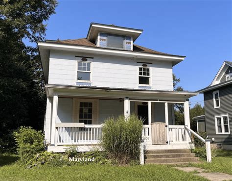 Circa 1902 Maryland Foursquare In Need of Home Repair $80K - 35 Min. to ...