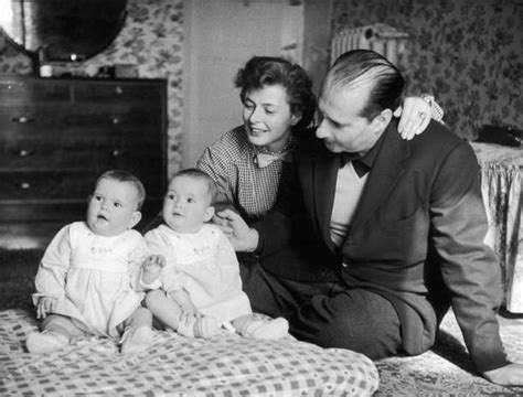 Ingrid Bergman And Roberto Rossellini Celebrating The First Birthday Of ...