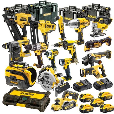 DEWALT 18V XR 17 PIECE PLATINUM KIT WITH 5 X 5.0AH LI-ION BATTERIES, 2 ...