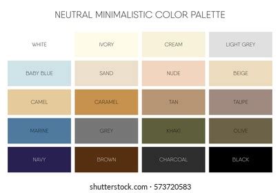 Minimalistic Color Palette Chart Vector Stock Vector (Royalty Free) 573720589 | Shutterstock